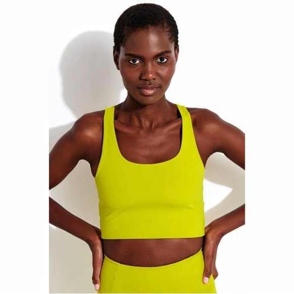Girlfriend Collective Set: Rare Chartreuse Paloma Bra & High‑Rise Leggings M - Picture 13 of 13